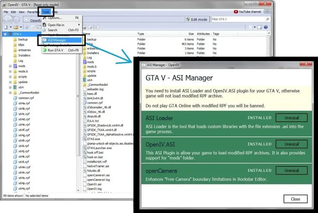 Open mods folder. Open 4 для gta 5. asi менеджер гта 5. package installer gta 5. asi loader gta 4.