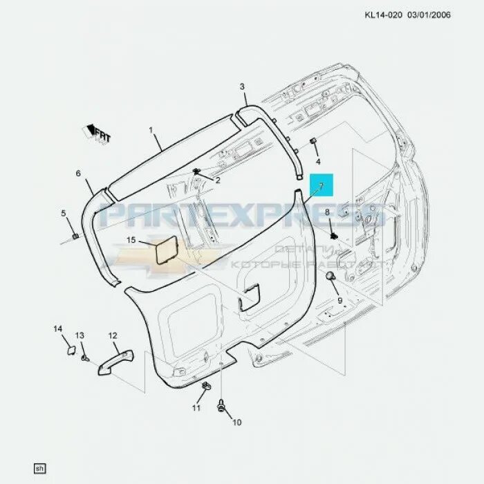 Обновил обшивку багажного отделения - Chevrolet Captiva (1G), 3,2 л, 2008 года с