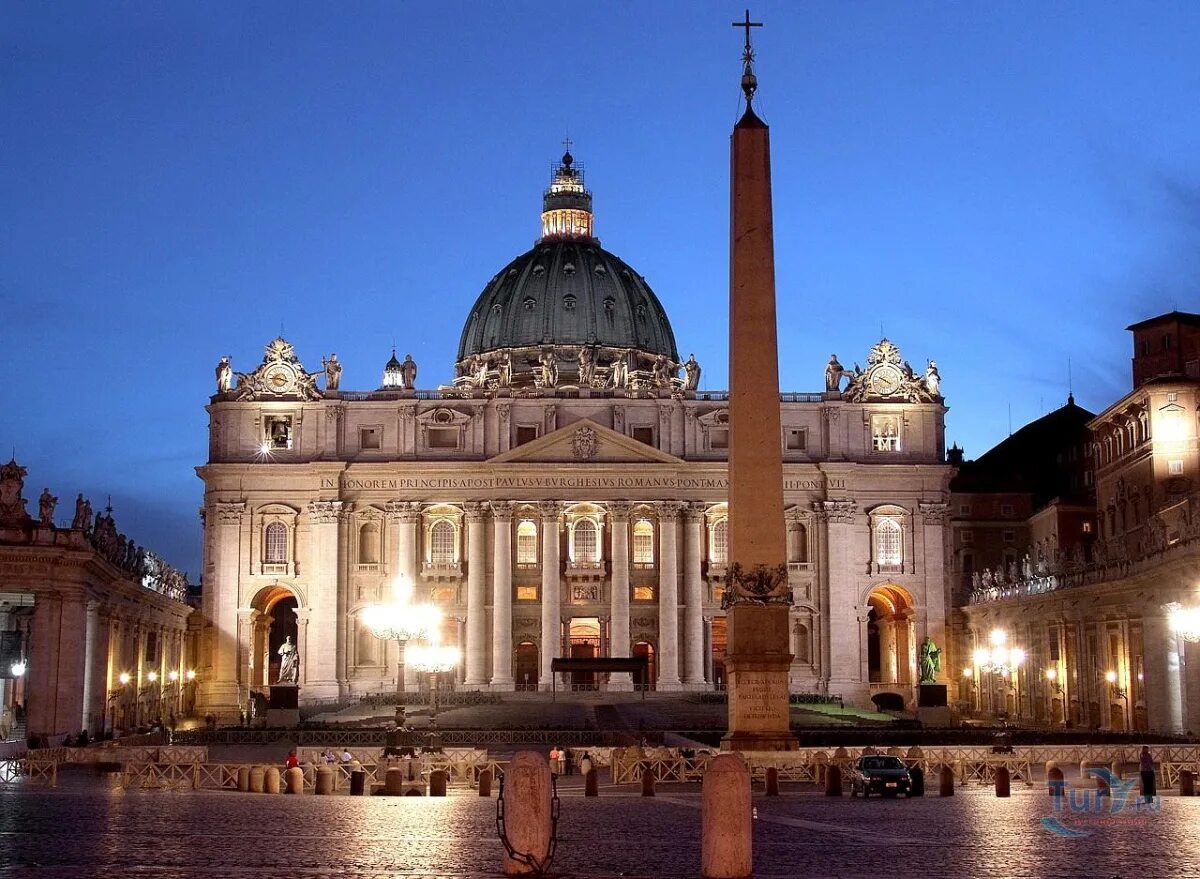 Базилика Святого Петра в Ватикане. Соср Святого Петра в Риме.