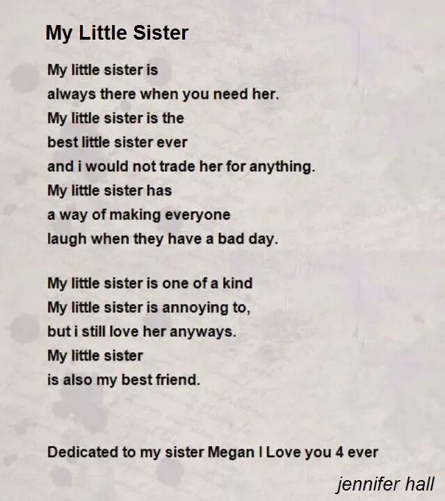 Your sister стихотворение. Little sister перевод на русский. Как читается стих your sister. Стих перевод your sister.