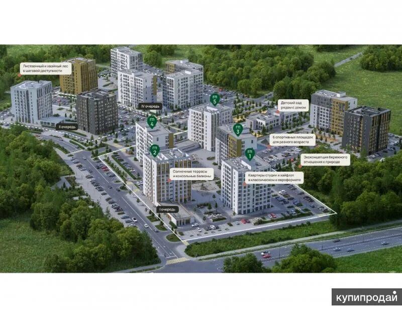 Жилой район "Краснолесье" - Тюмень, ул. Ямская - от СК "Звезда" - продажа кварти
