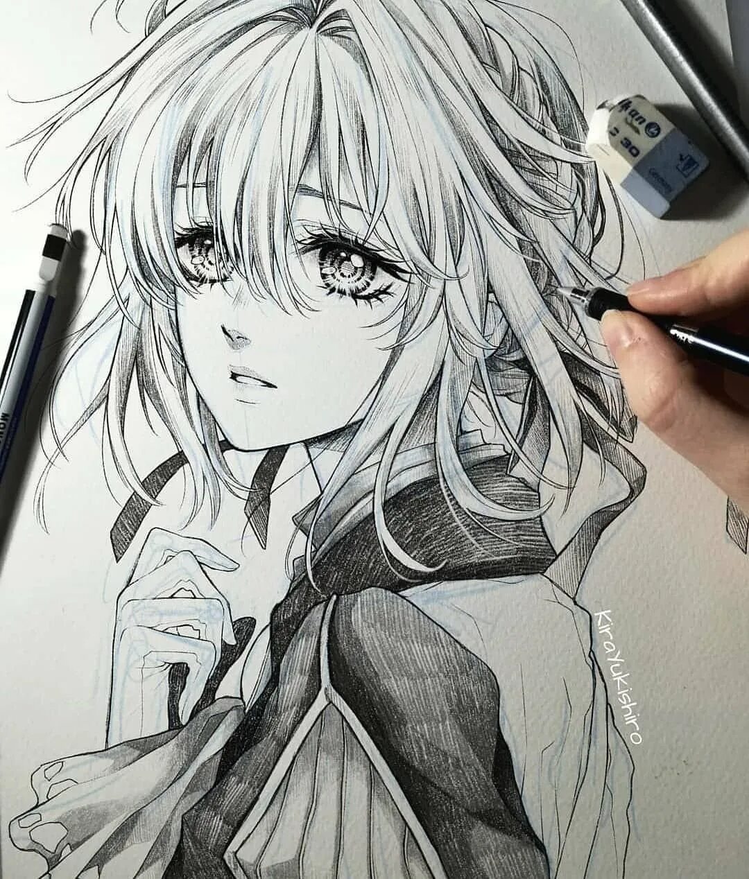 Манга арты. Вайолет эвергарден рисовка. Манга арты. Хори кёко манга. Манга арты.