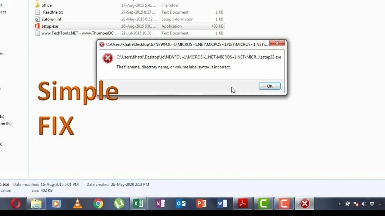 Label syntax is incorrect. The filename directory name or volume label syntax is incorrect что делать onedrive. принадлежность к simplefix. incorrect.