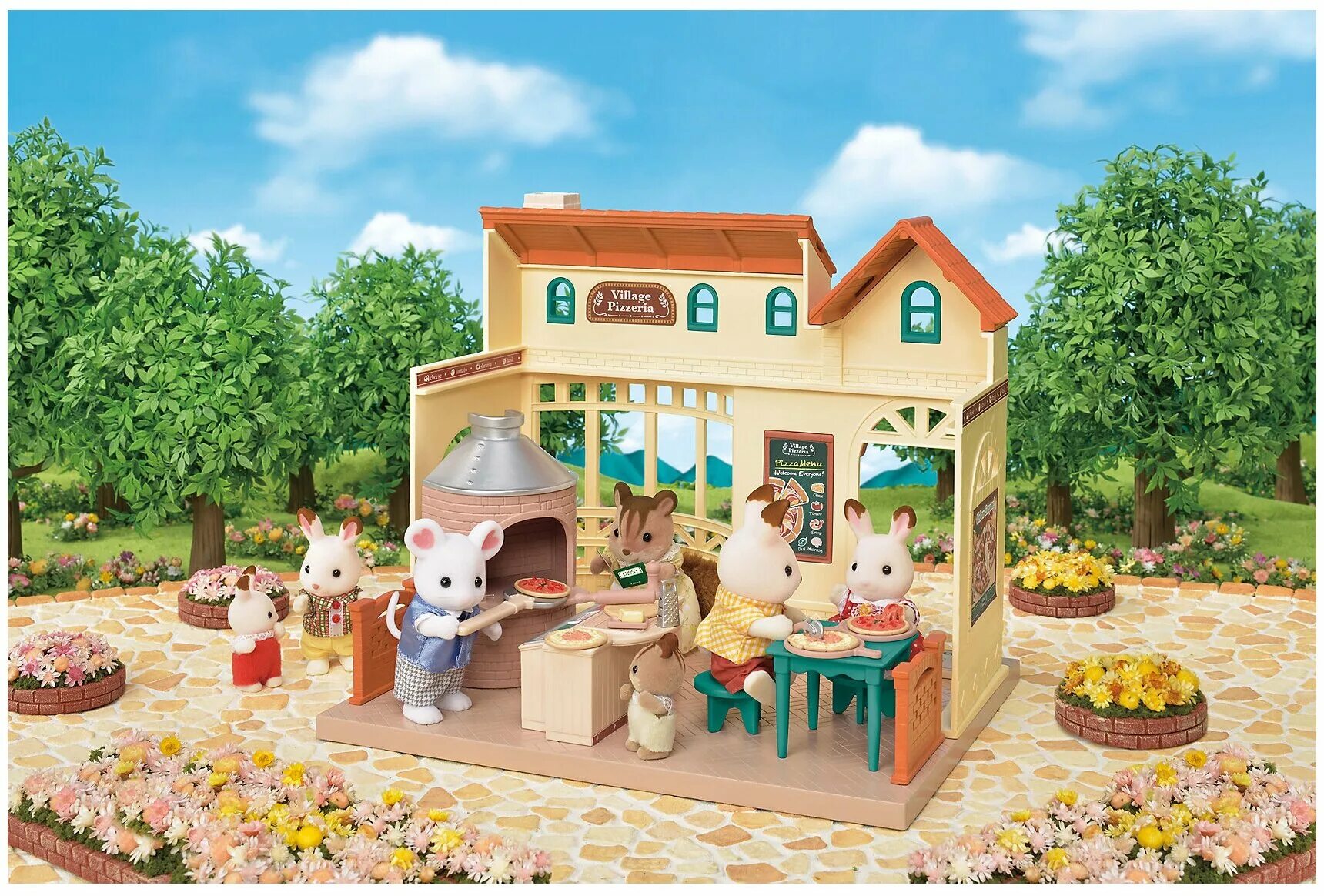 сильвания фэмили доставщик пиццы. Sylvanian families 5324. сильвания фэмили пиццерия. пиццерия фэмили. пиццерия фэмили.