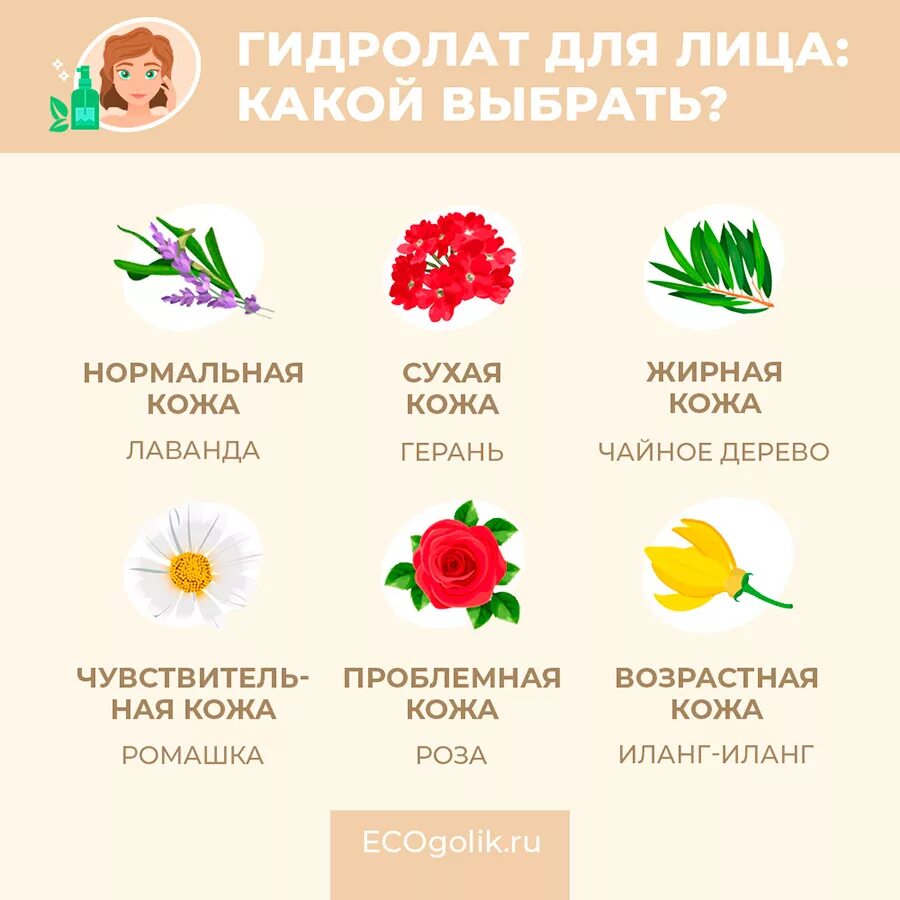 Гидролаты для разных типов кожи. Свойства гидролатов. Гидролат для лица. Таблица гидролатов по типу кожи. Гидролат по типу кожи таблица.