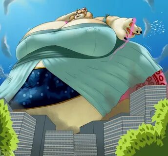 Giantess woman animation