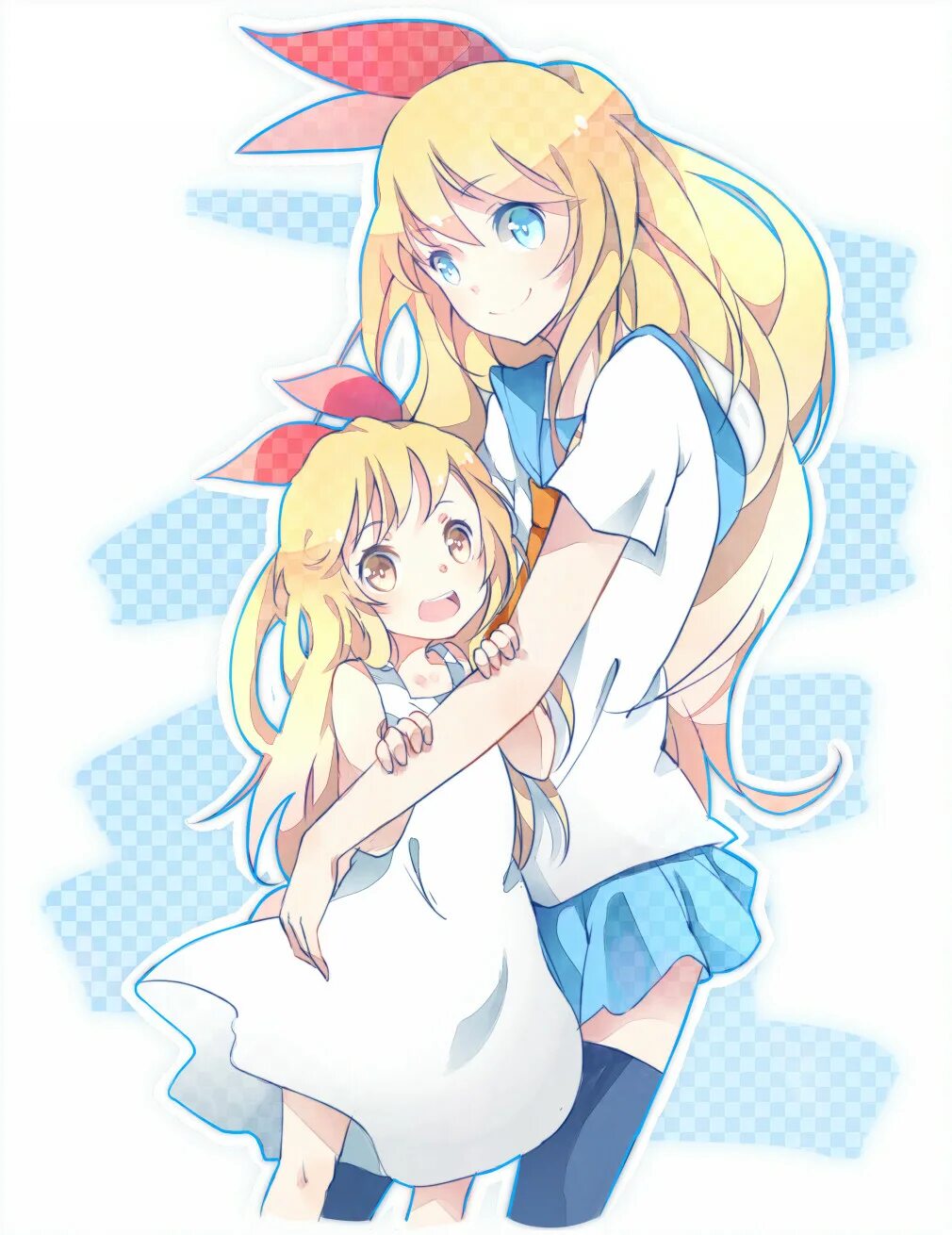 Chitoge Kirisaki. Читоге Кирисаки ребенок. Читать мангу притворная