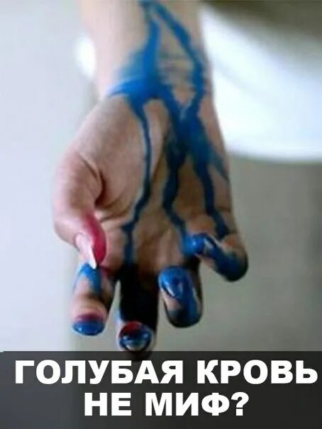 Откуда выражение голубых кровей