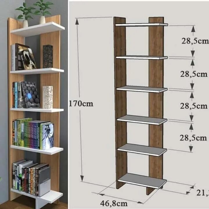 Как делаются книжные полки