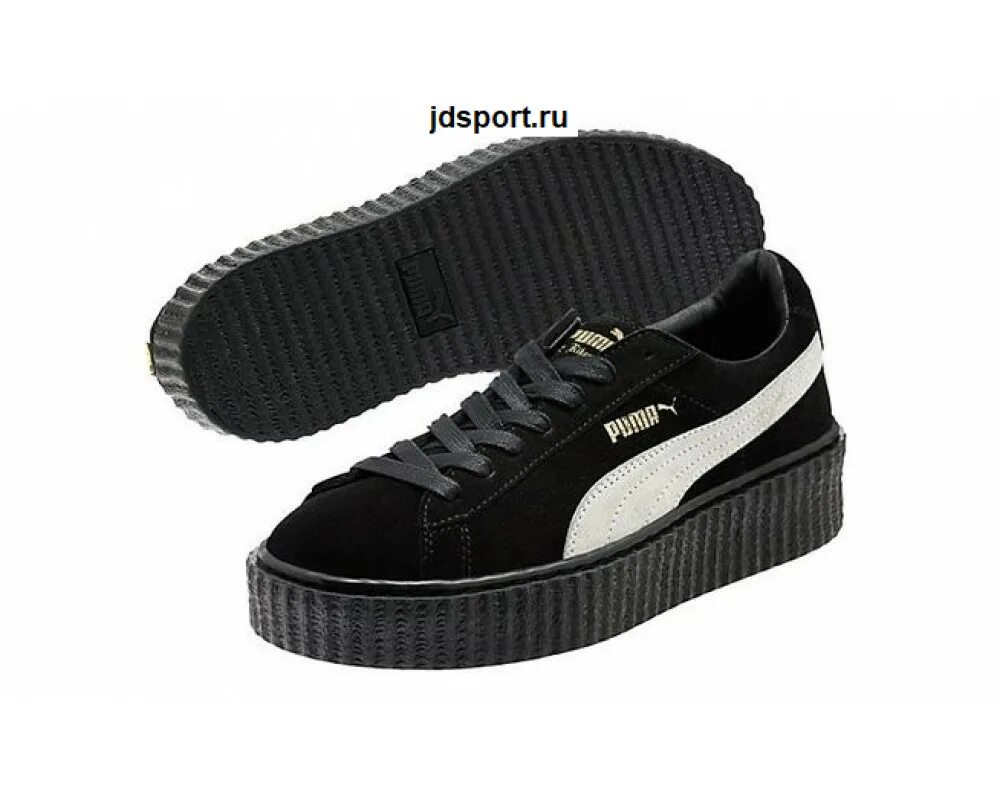 Кроссовки Rihanna Puma Creeper. Кроссовки Puma Suede Creepers. Puma Rihanna Creeper мужские. Puma Creeper черные. Puma подошва