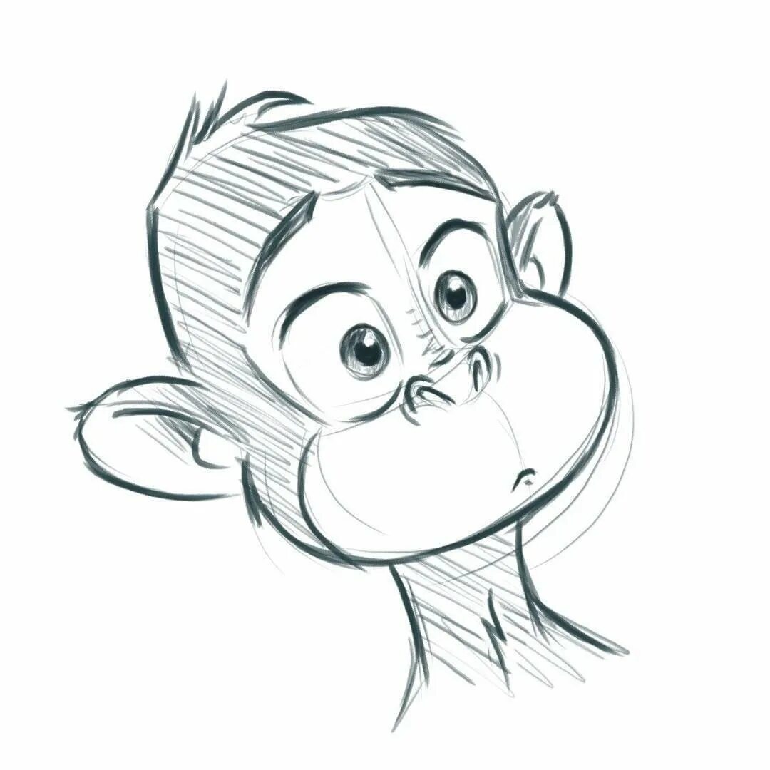 Рисунок обезьяны карандашом. Рисунки карандашом мультяшки. Мультяшные рисунки для срисовки. Скетчи персонажей мультфильмов. Обезьяна рисунок карандашом.