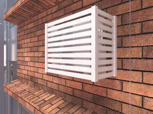 Антивандальная защита кондиционера 1000*600*500. 45 размер. Блок решетка. Антивандальные решетки для кондиционеров. Блок решетка.