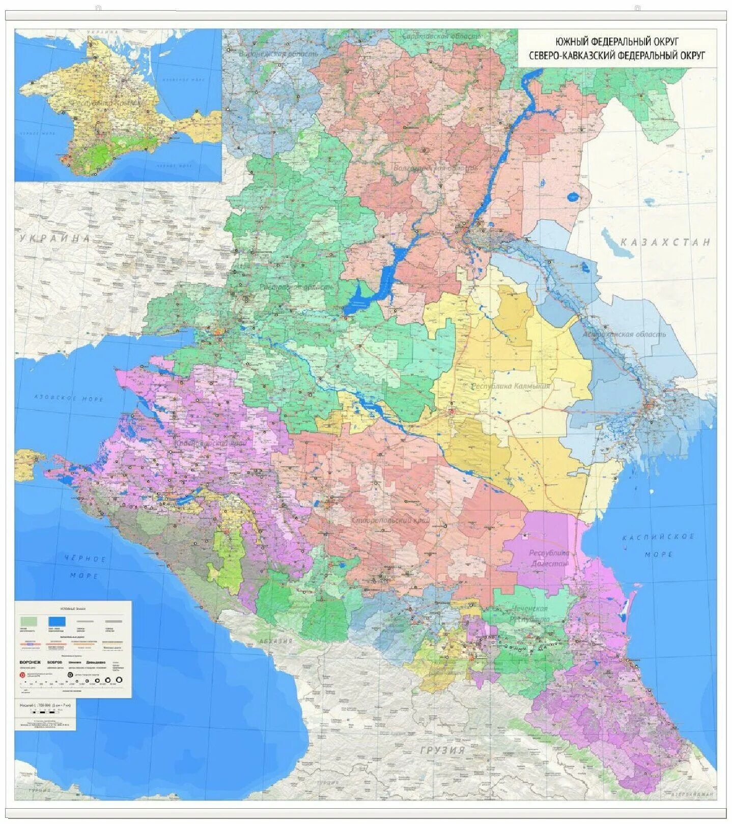 Юг россии федеральные округа. Карта Южного федерального округа и Северного Кавказа. Административная карта Южного федерального округа. Карта ЮФО И СКФО. Южный федеральный округ и Северо-кавказский федеральный округ.