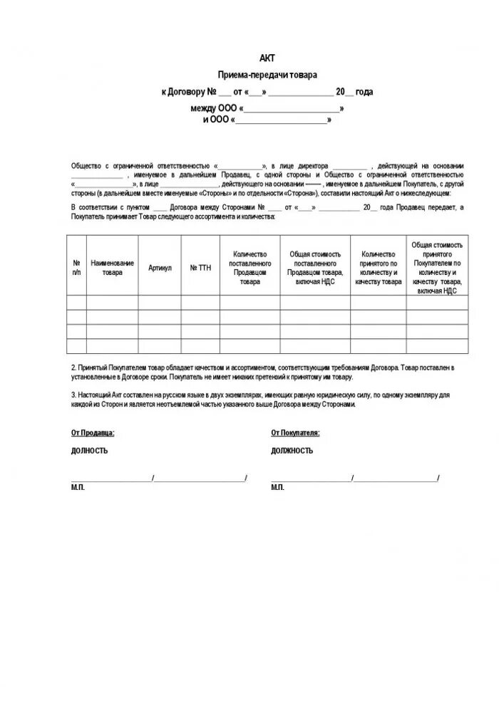 Форма акта приемки передачи товара. Акт сдачи груза образец. Акт приема сдачи товара образец. Акт приемки передачи груза. Акт передачи производства