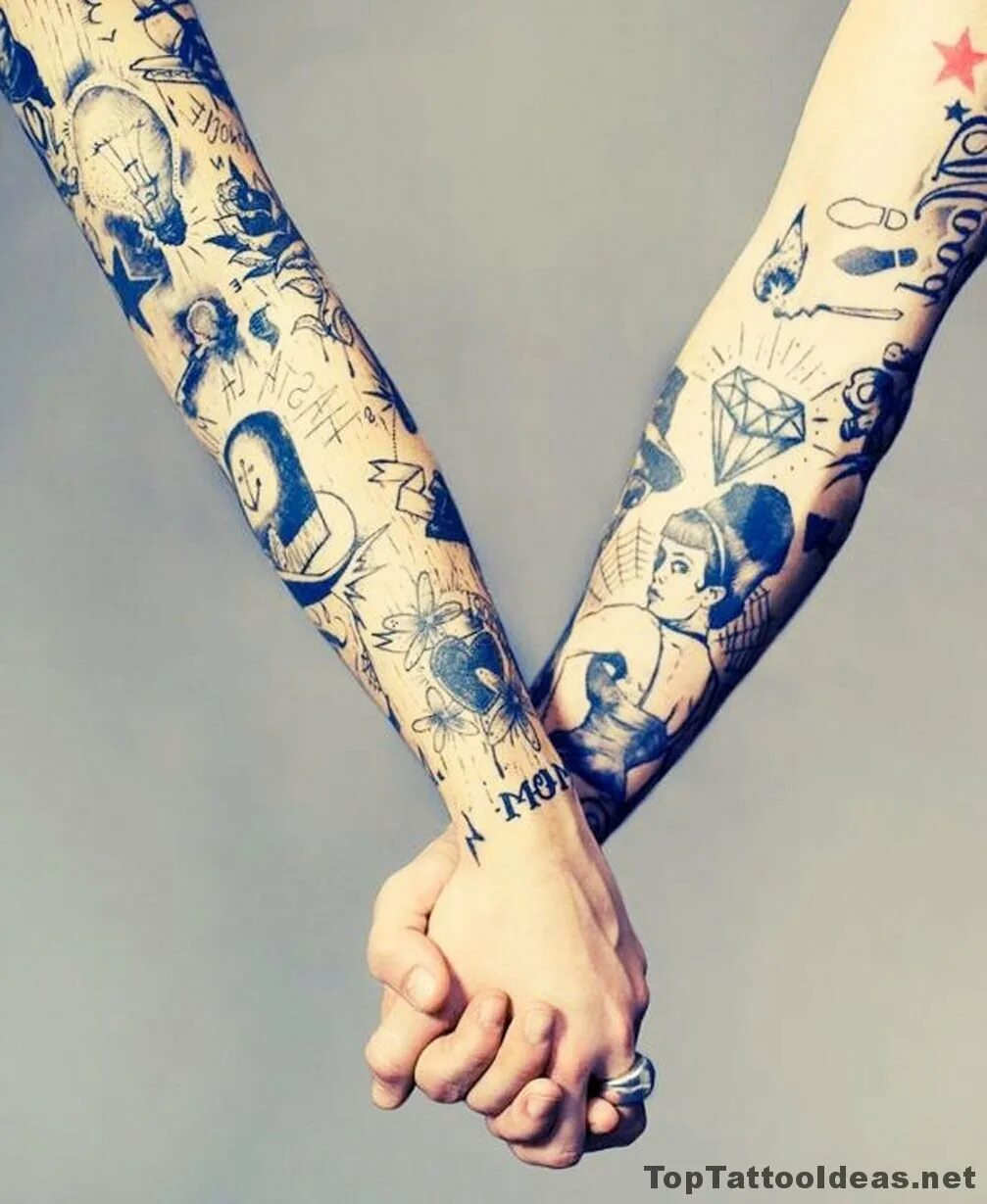 маленькие тату рукав. стильные татуировки. много тату на руке. рукав тату до локтя. тату рукав для девушек.