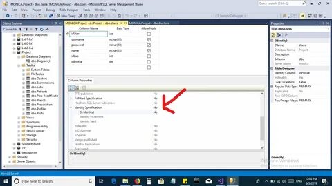 Identity sql