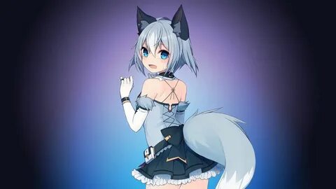 Обои девушки кошки