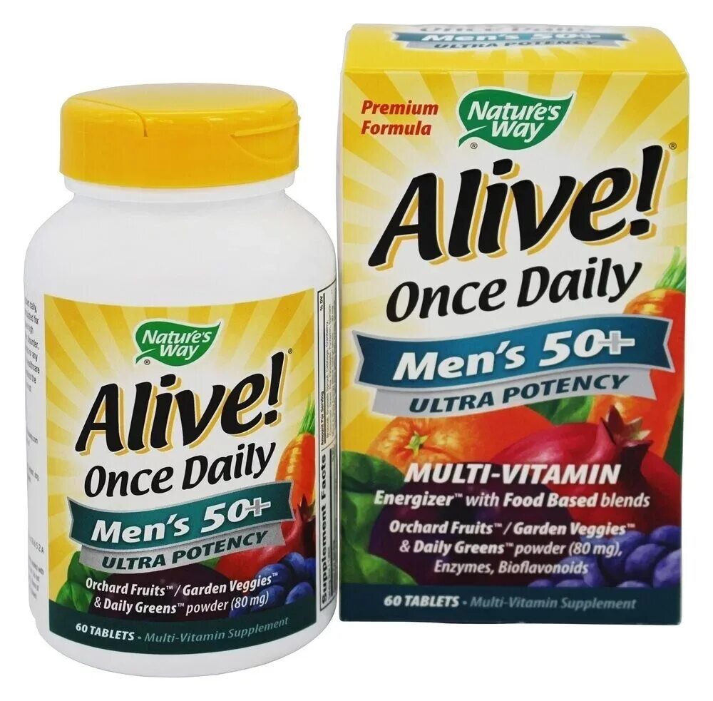 Vitamin мультивитамины. Nature's way Alive! Once Daily men's 50+ Multivitamin, Ultra Potency,. Alive Ultra Potency для мужчин. Nature's way Alive мультивитамины для мужчин. Alive витамины для мужчин 50+.