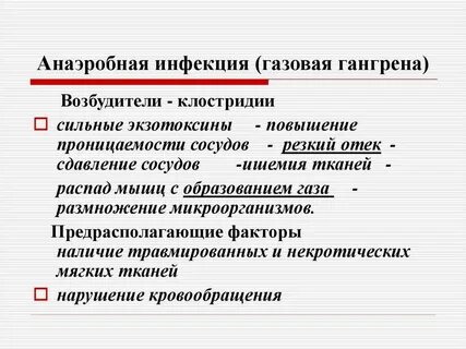 Возбудитель газовой анаэробной инфекции