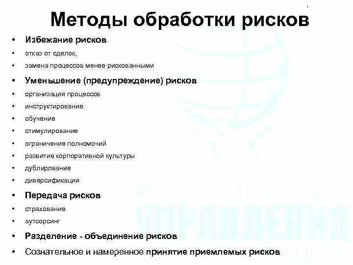 Методы обработки риска. Обработка рисков. Обработка риска. Методы обработки риска. Алгоритм обработки риска.