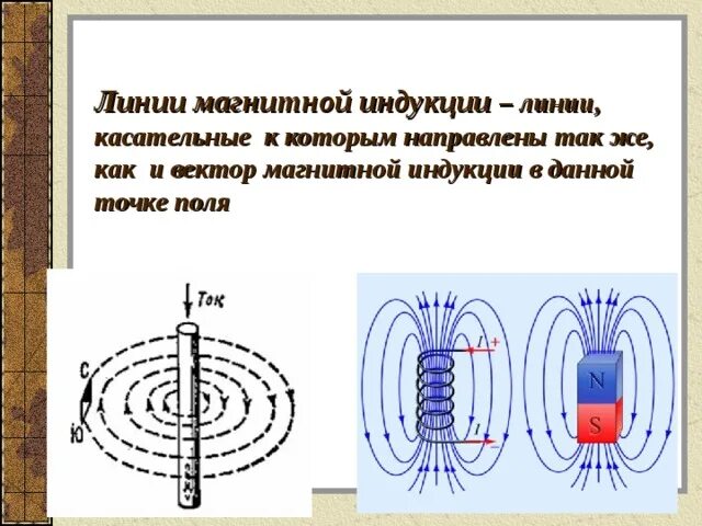 Прямолинейный проводник линии магнитной индукции. Вектор магнитной индукции прямолинейного проводника. Направление магнитных линий в данной точке. В точке а вектор индукции магнитного поля направлен. Направление магнитного поля в точке а