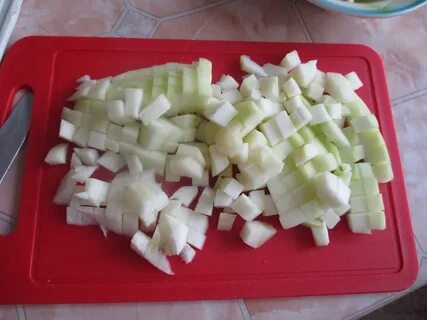 Кабачки кубиками на зиму