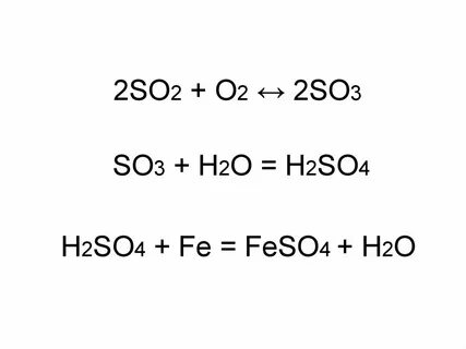 4 o2 2so3