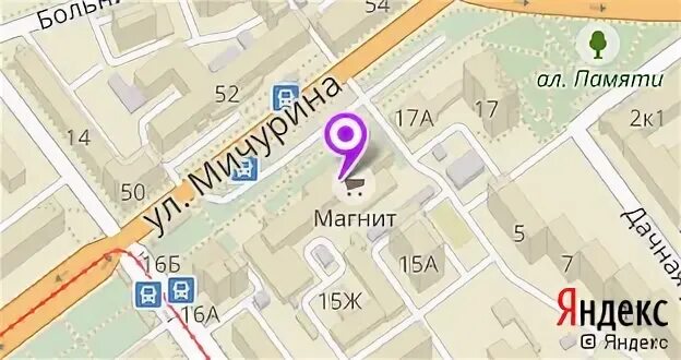 Карта самары мичурина