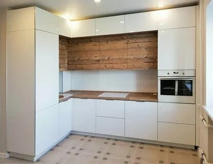 Кухни с встроенным холодильником фото