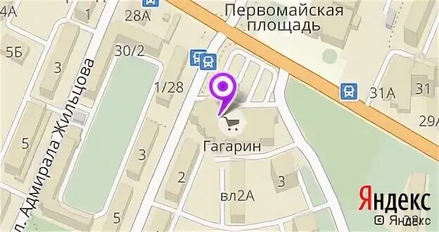 Гагарина 2 на карте