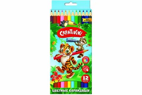 Карандаши цветные шестигранные