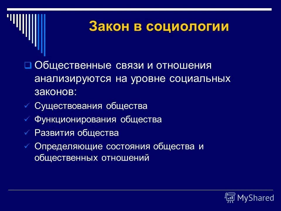 действие социальных законов социология