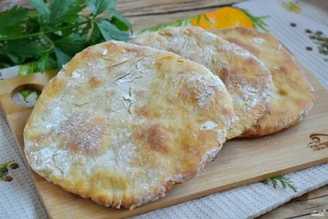 Лепешки с начинкой в духовке