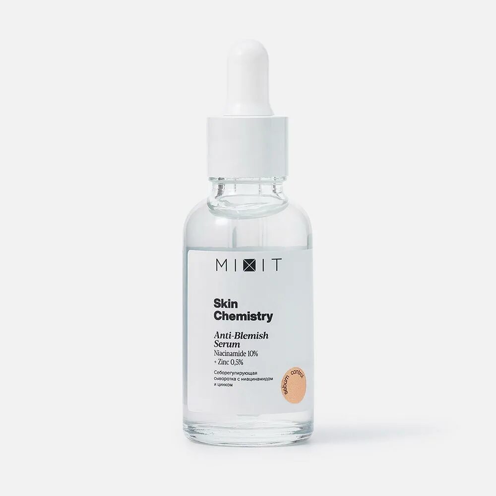 Сыворотка миксит Skin Chemistry. Mixit Skin Chemistry Niacinamide 10% + Zinc 0,5% Anti-Blemish Serum 30мл. Mixit сыворотка д/лиц Skin Chemistry ниацинамид цинк 30мл. Сыворотка с ниацинамидом Skin&Lab Niacinamide Recovery Serum 30ml, Skin&Lab. Цинк 0.5