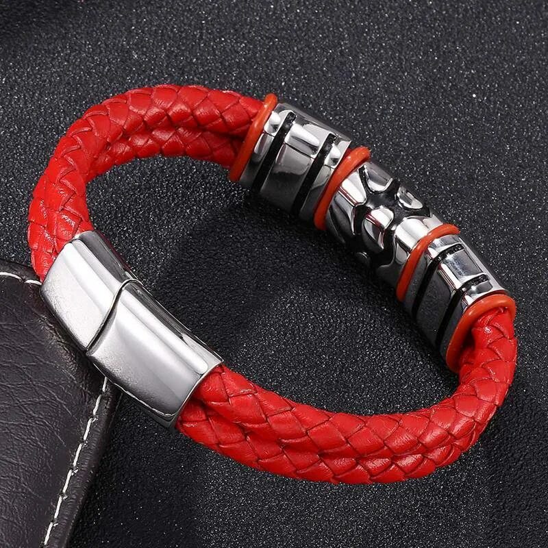 Браслет s032206. Красный кожаный браслет. Браслет кожаный, красный. Красный кожаный браслет. Браслеты для мужчин.