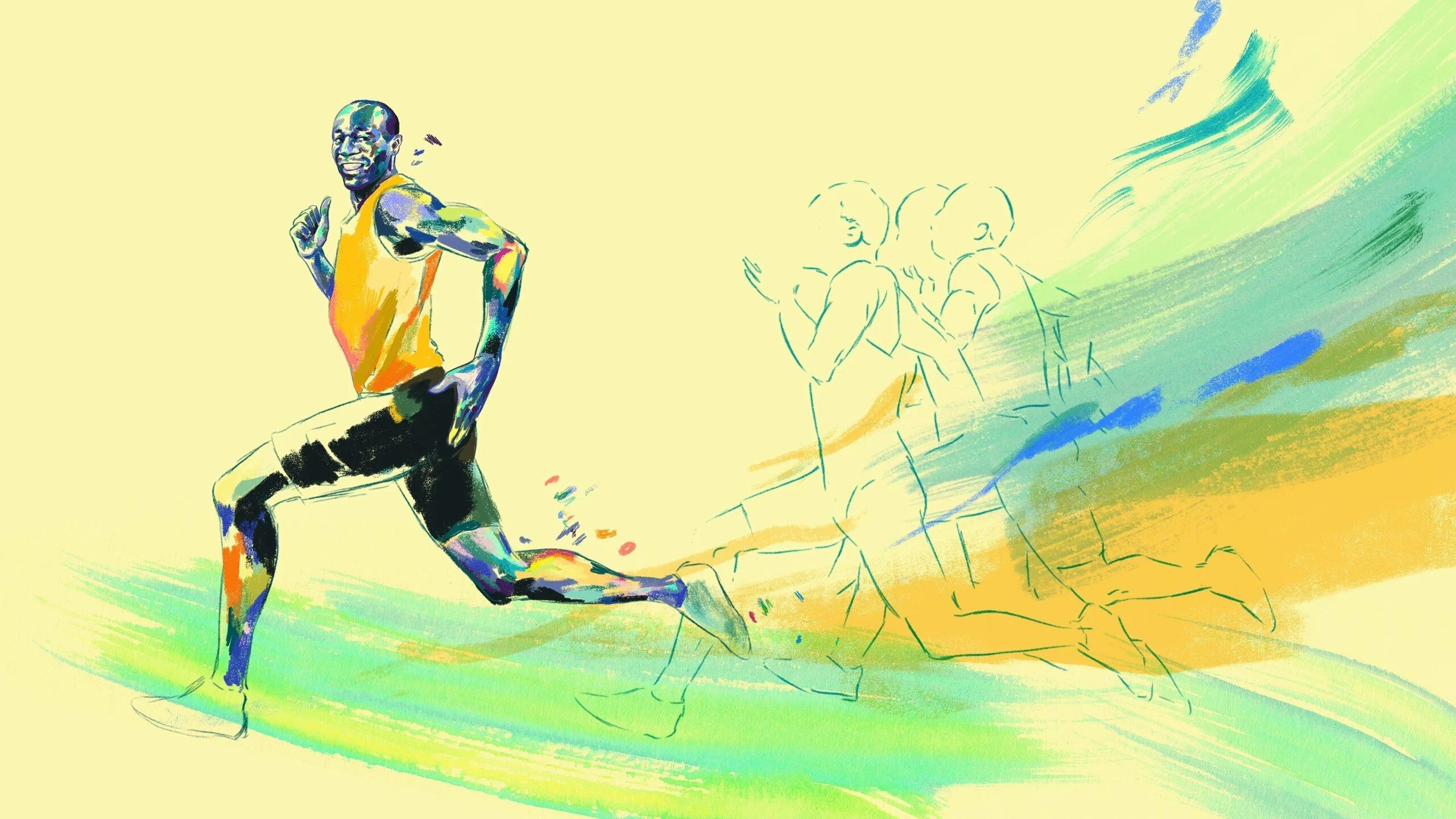 Running art