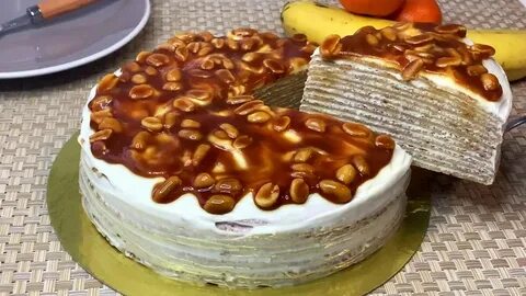 Рецепт торта с карамелью и кремом