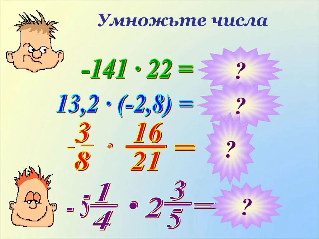 Умножение чисел с разными знаками примеры. Умножение чисел с разными знаками. умножение чисел с разными знаками 6 класс. как умножать числа с разными знаками. правило умножения чисел с разными знаками.