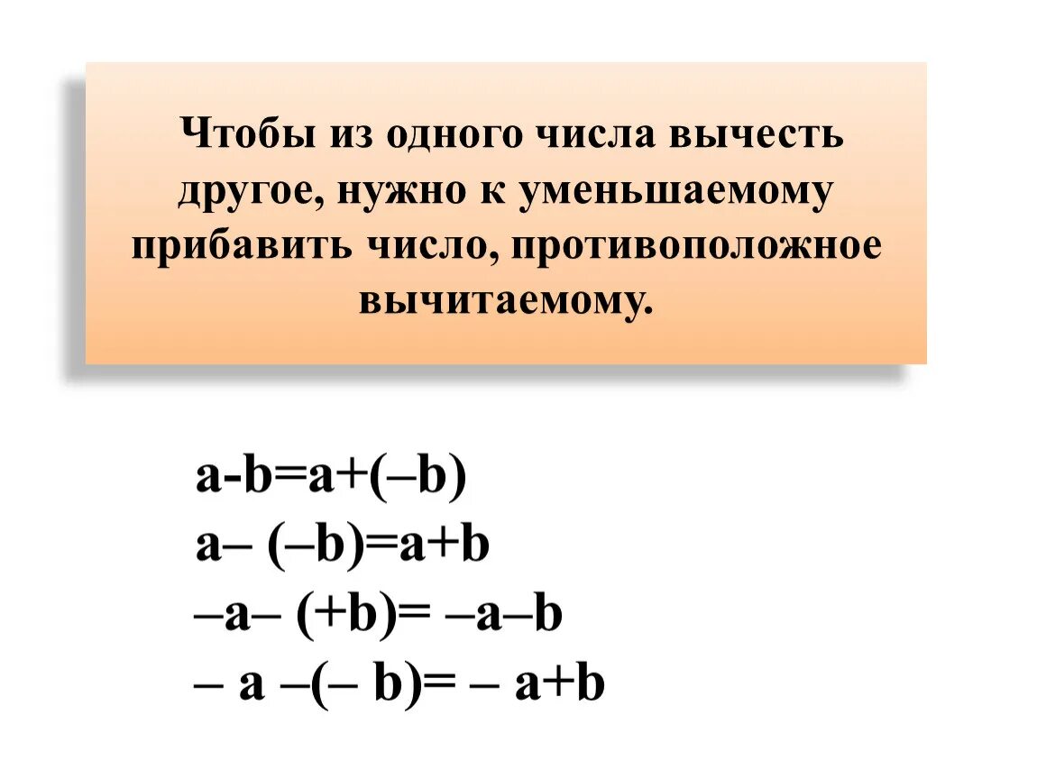 Вычитание рациональных чисел 6 класс правило. Алгоритм вычитания рациональных чисел 6 класс. Объяснение темы вычитание рациональных чисел. Как вычитать рациональные числа 6 класс. Решение вычитание рациональных чисел