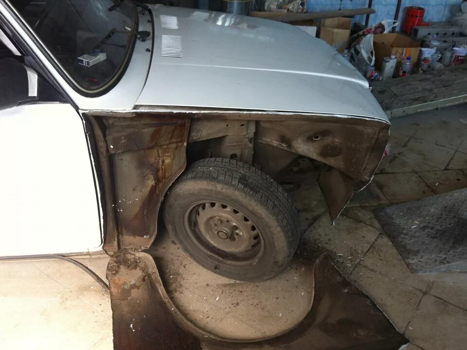 Замена заднего крыла - Lada 21073, 1,6 л, 2003 года кузовной ремонт DRIVE2