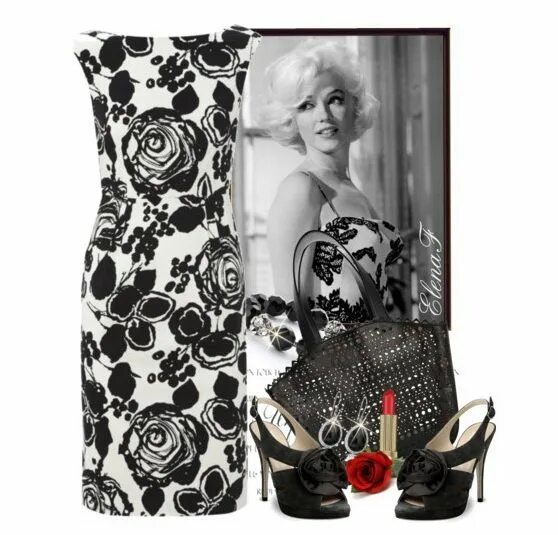 937561 платье с узором черный bonprix. Bonprix bodyflirt. платье в полоску. платья с черно белым принтом. Bonprix платье черно-белое.