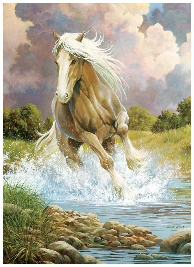 Бог предлагающий купить реку. Cobble Hill картины. Cobble Hill 2000 Единорог. Картина лошади. Пазл "лошади".