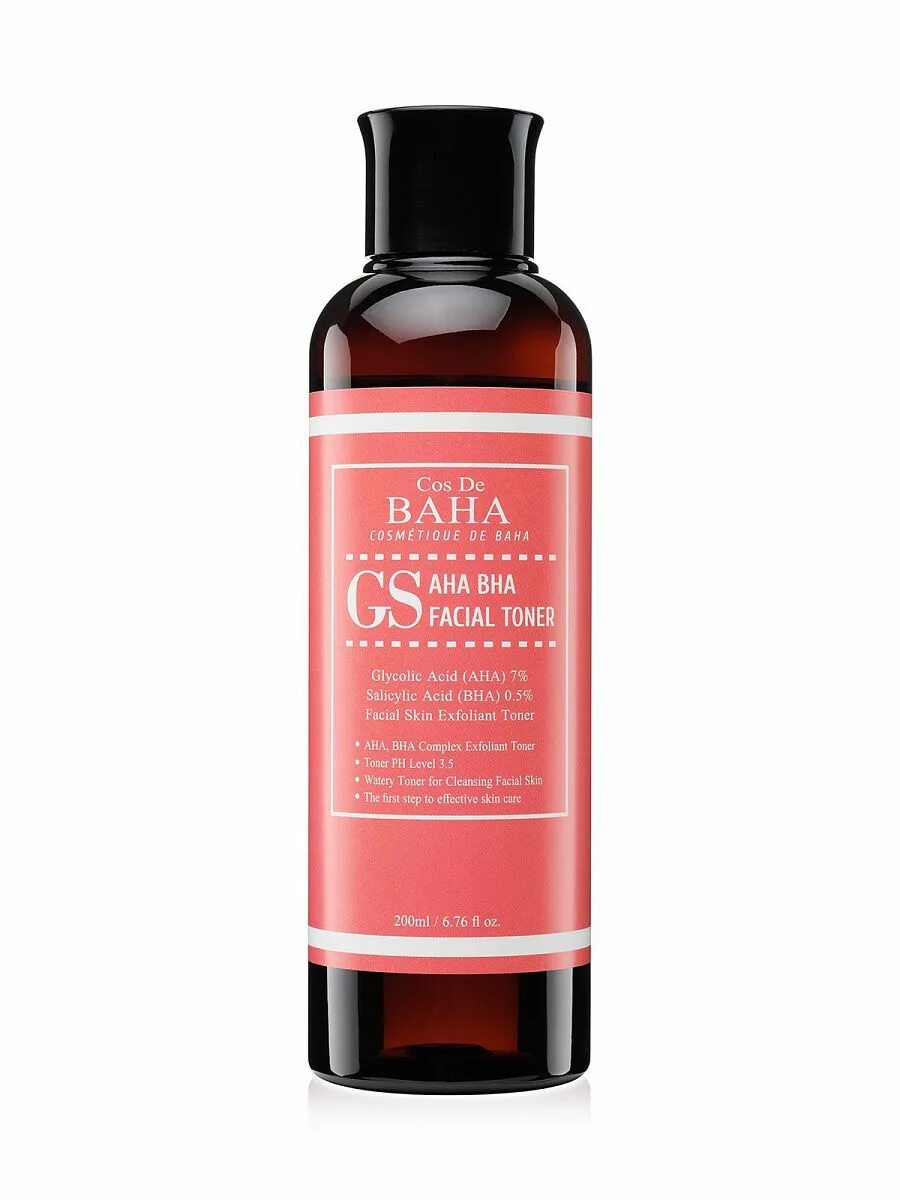 Тонер с aha кислотами. Тонер cos de Baha GS Aha BHA facial Toner (200 мл). Тоник-эксфолиант с кислотами для проблемной кожи cos de Baha Aha/BHA Toner (200мл). Cos de Baha тонер для лица Aha/BHA GS facial Toner, 200мл. Cos de Baha Aha/BHA GS Toner 200 мл..