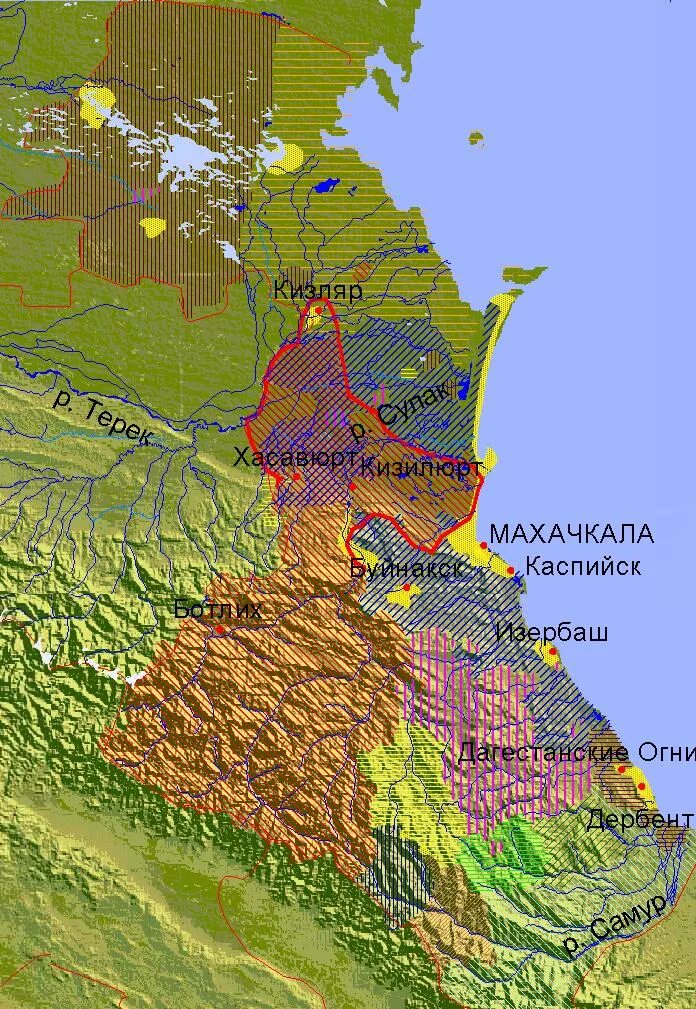 Дагестан какой район. Республика Дагестан территория. Географическая карта Дагестана. Территория Дагестана на карте. Республика Дагестан физическая карта.