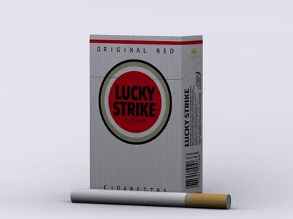 Пачка сигарет lucky strike