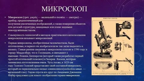 Микроскоп произведение кратко