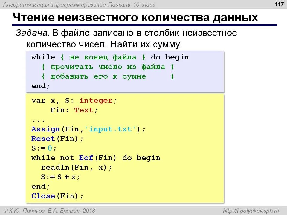 Чтение файла в Паскале. Считывание строки в Паскале. Паскаль программирование. Алгоритмизация и программирование.