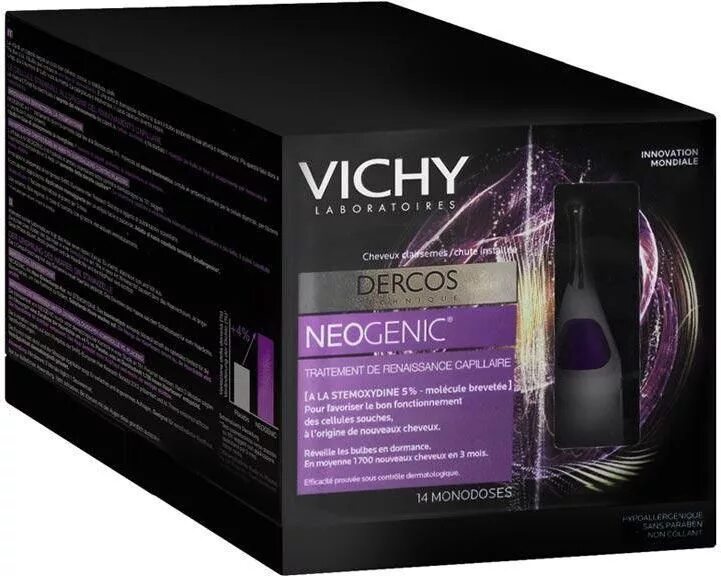 Виши деркос ампулы. Vichy Neogenic. Деркос Неоженик. Виши Деркос Неоженик. Vichy Dercos Neogenic ампулы.