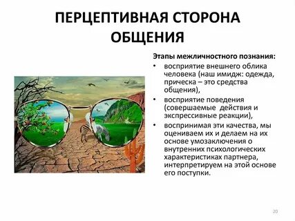 Понятие перцептивной стороны общения