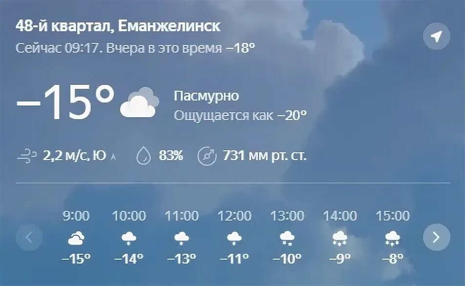 Погода в еманжелинске на 10 дней точный